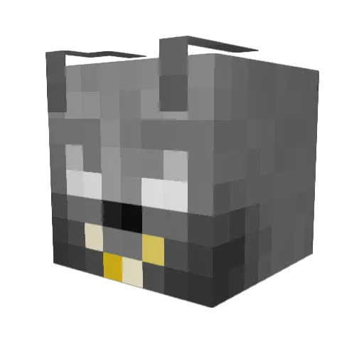 n0t0xy Minecraft avatar head, 3D render