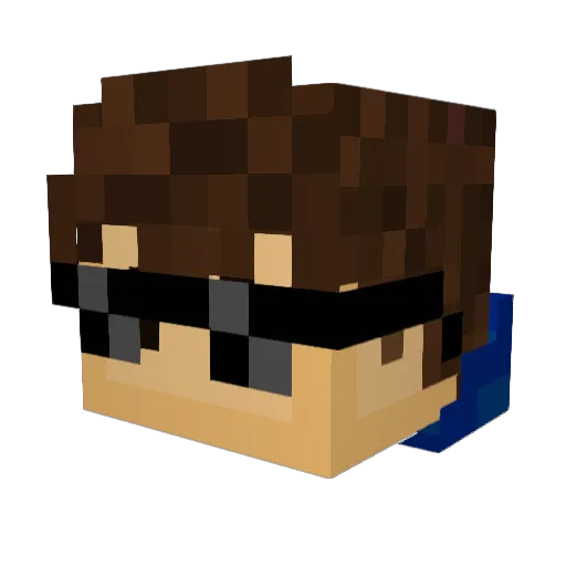 n0tRicky0 Minecraft avatar head, 3D render