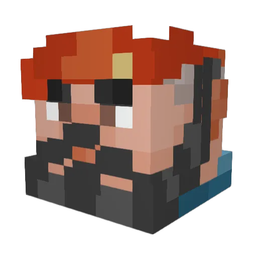 n0uts Minecraft avatar head, 3D render
