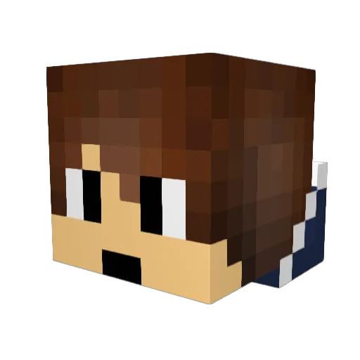 n13cas Minecraft avatar head, 3D render