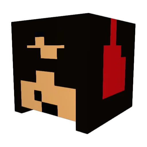 n1bigwig Minecraft avatar head, 3D render