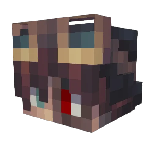 n1eRRoR Minecraft avatar head, 3D render
