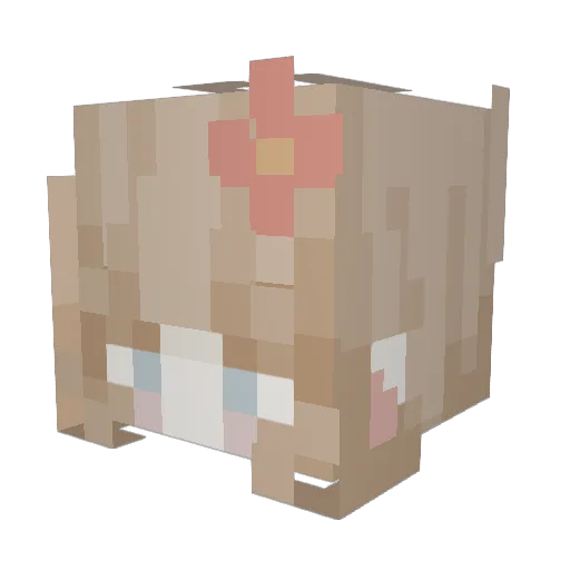 n1ght_____ Minecraft avatar head, 3D render
