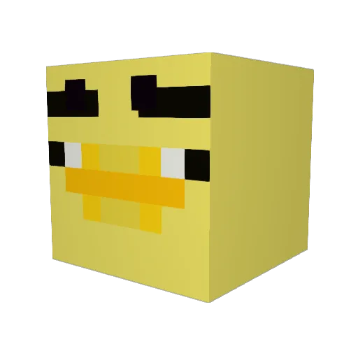n1karus Minecraft avatar head, 3D render