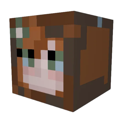 n1kily Minecraft avatar head, 3D render