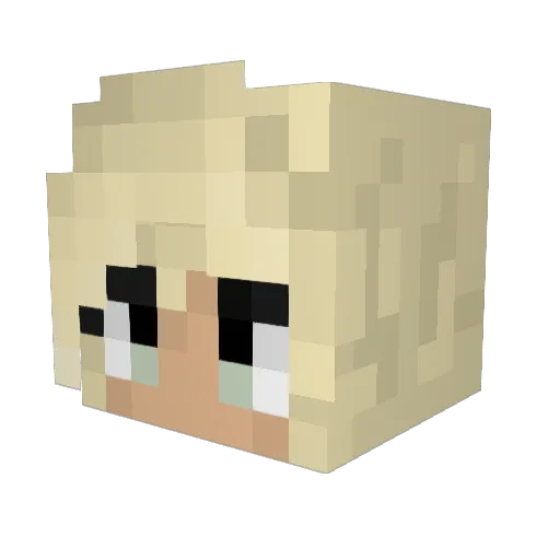 n1n4h Minecraft avatar head, 3D render