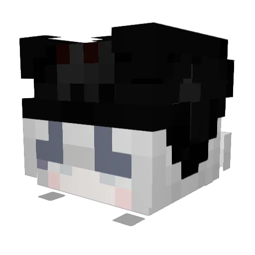 n1nv4 Minecraft avatar head, 3D render