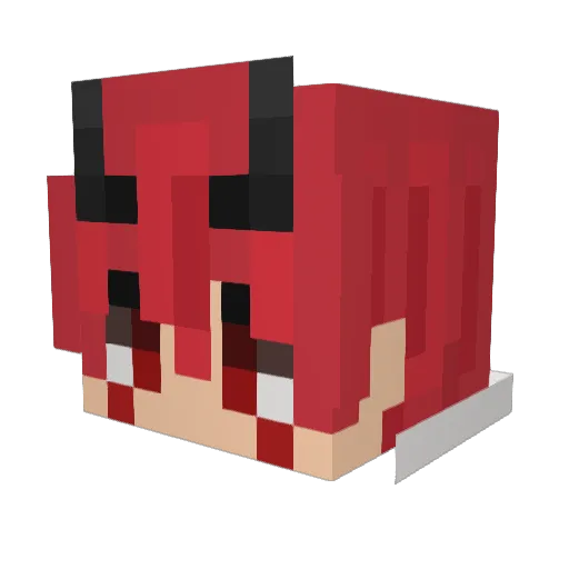 n1r4y Minecraft avatar head, 3D render