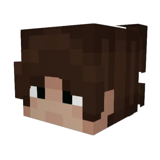 n1rxy Minecraft avatar head, 3D render