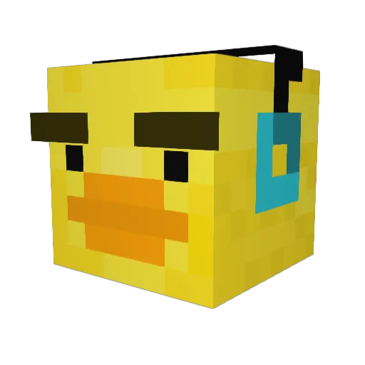 n3cc0 Minecraft avatar head, 3D render