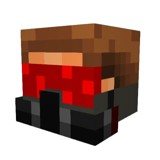 n3ct0 Minecraft avatar head, 3D render