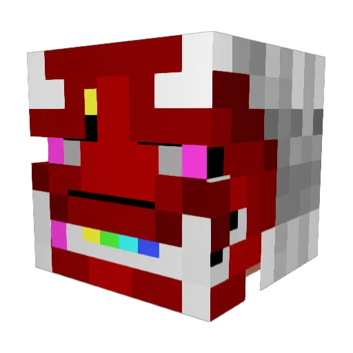 n3iz Minecraft avatar head, 3D render