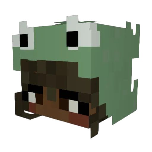 n3n3h Minecraft avatar head, 3D render