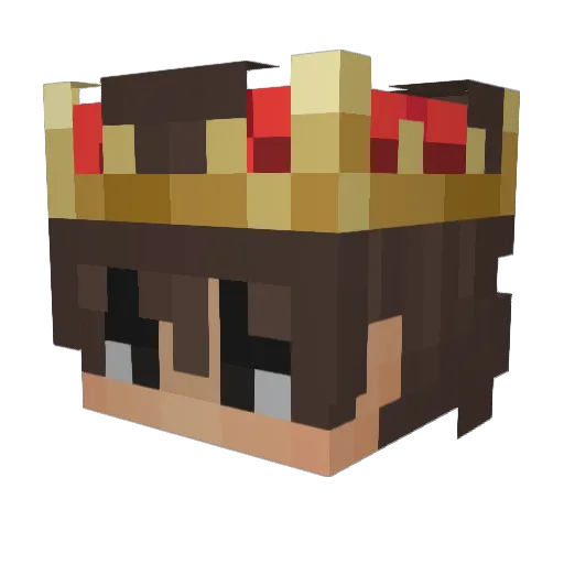 n3o8 Minecraft avatar head, 3D render