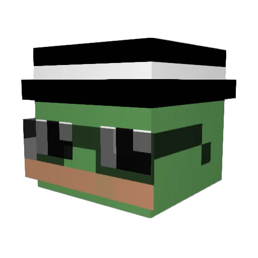 n3onnoo Minecraft avatar head, 3D render