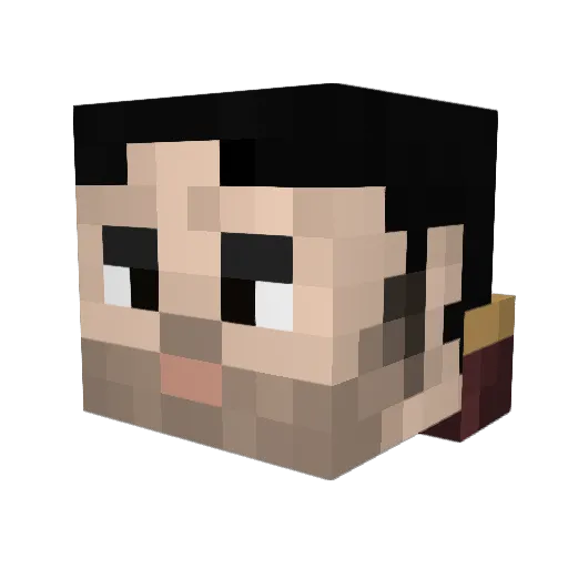 n3ox_1990 Minecraft avatar head, 3D render