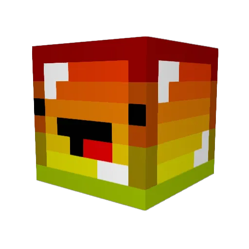 n3vragain Minecraft avatar head, 3D render