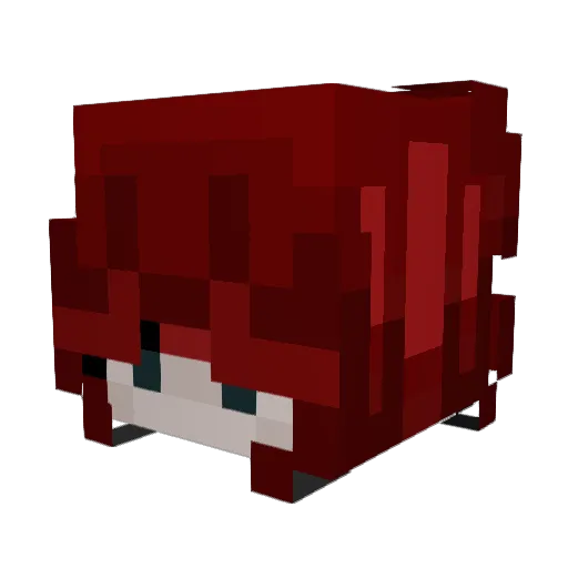 n3x1k Minecraft avatar head, 3D render