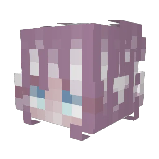 n3xsy Minecraft avatar head, 3D render