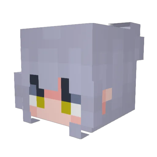 n4hjae Minecraft avatar head, 3D render