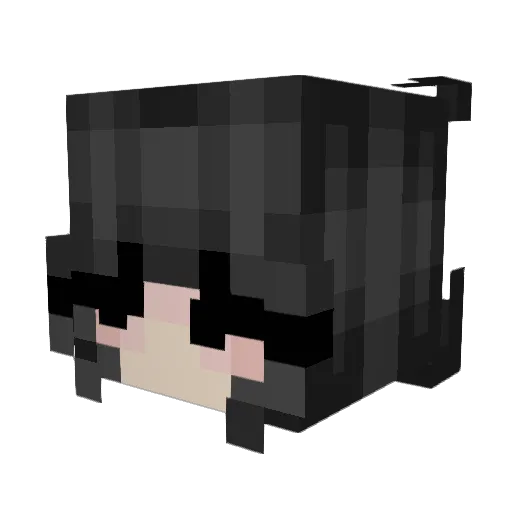 n4inah Minecraft avatar head, 3D render