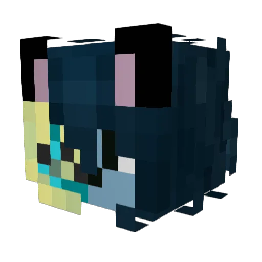 n4ji Minecraft avatar head, 3D render