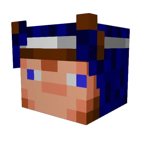 n4kig Minecraft avatar head, 3D render