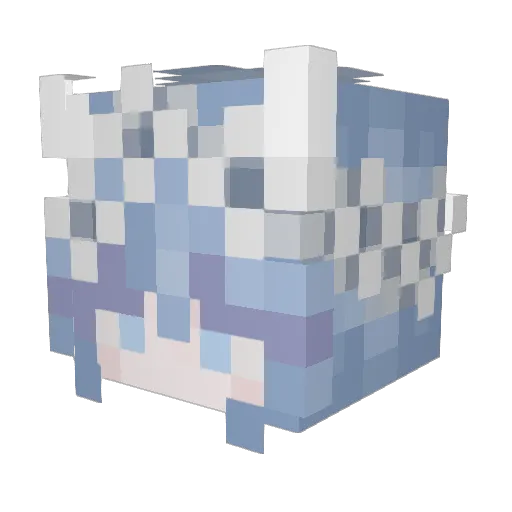 n4kt Minecraft avatar head, 3D render