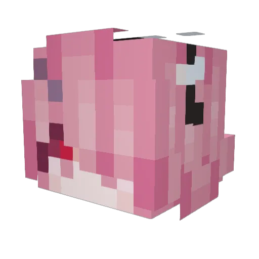n4liseA Minecraft avatar head, 3D render