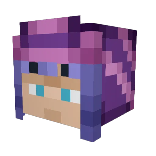 n4or Minecraft avatar head, 3D render