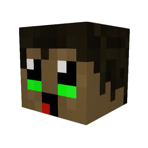 n4play Minecraft avatar head, 3D render
