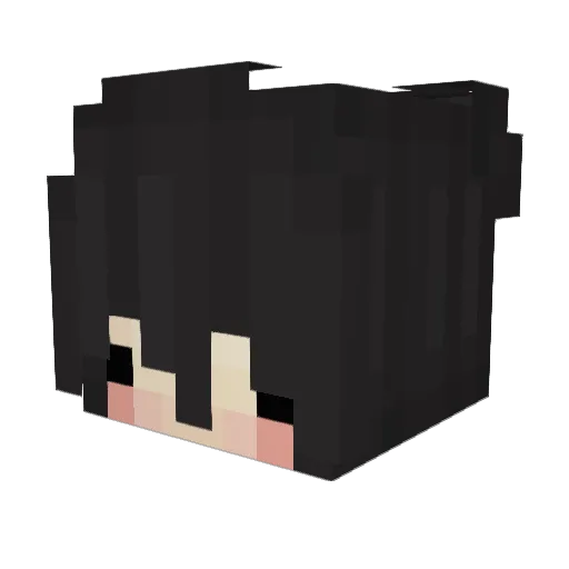 n77ka Minecraft avatar head, 3D render