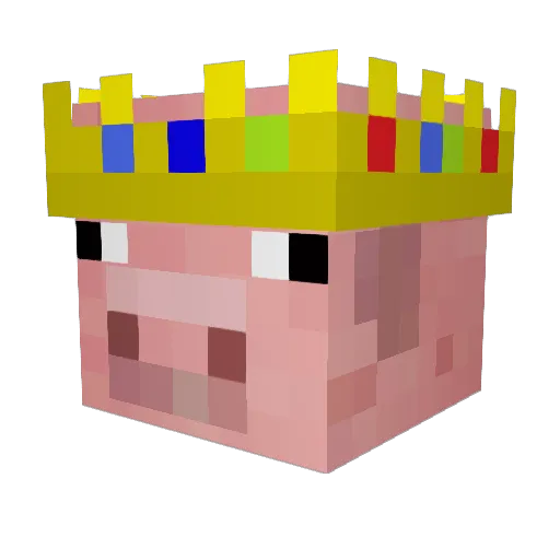 n78a Minecraft avatar head, 3D render
