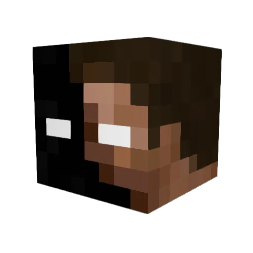 n7allen Minecraft avatar head, 3D render