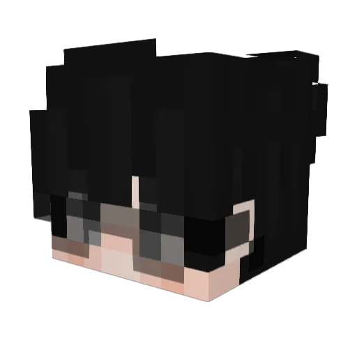 n7vy Minecraft avatar head, 3D render