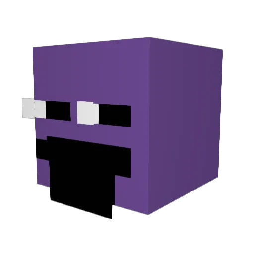n7xt Minecraft avatar head, 3D render