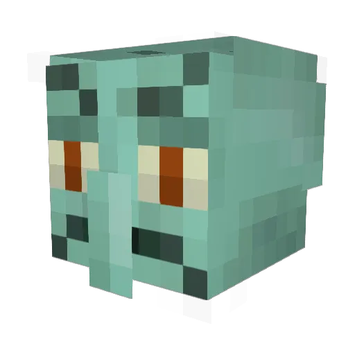 n8bgr8 Minecraft avatar head, 3D render