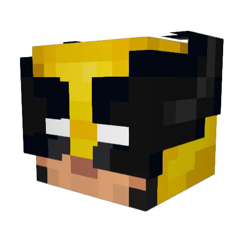 n8bingbong Minecraft avatar head, 3D render