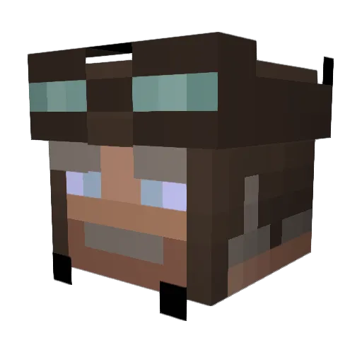 n8crash Minecraft avatar head, 3D render