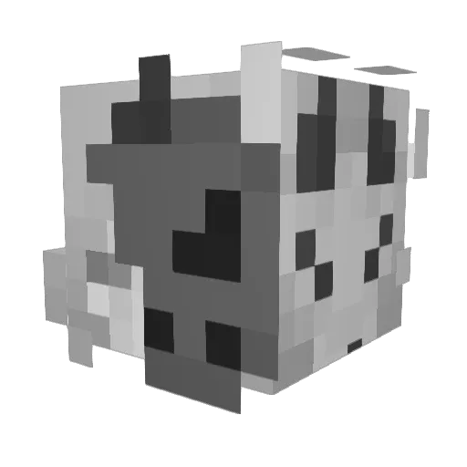n9in9e Minecraft avatar head, 3D render