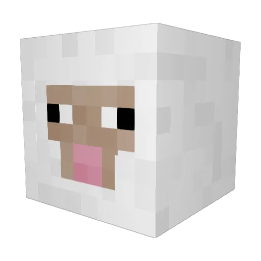 nEdashEEp Minecraft avatar head, 3D render