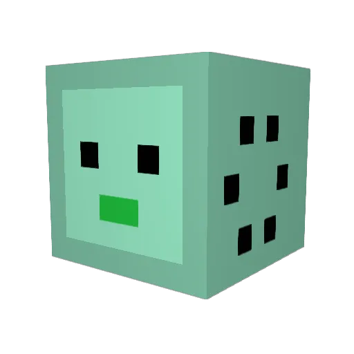 nFrequency Minecraft avatar head, 3D render
