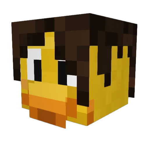 nHelp Minecraft avatar head, 3D render