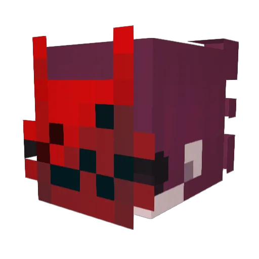 nJio Minecraft avatar head, 3D render