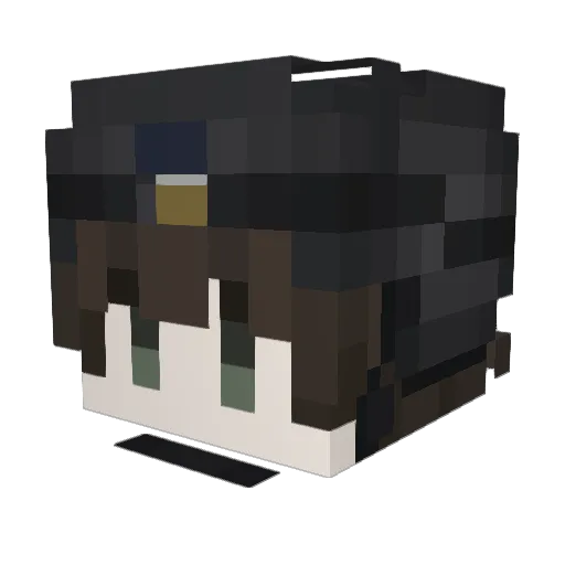 nLyq_ Minecraft avatar head, 3D render