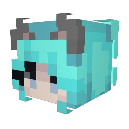 nOxY209 Minecraft avatar head, 3D render