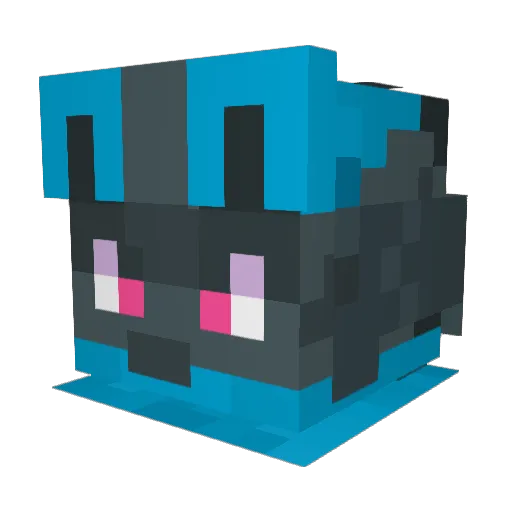 nP_Zinc Minecraft avatar head, 3D render