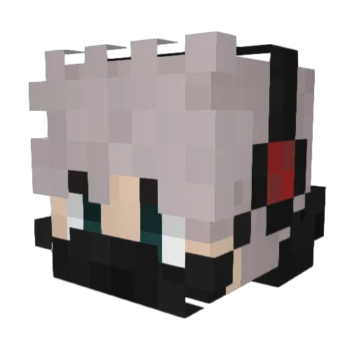 nProstituto Minecraft avatar head, 3D render