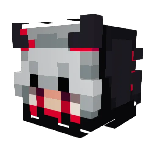 nRaider1 Minecraft avatar head, 3D render