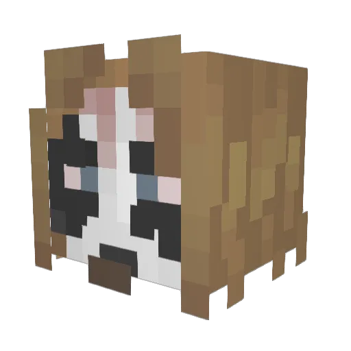 nTheCrusher Minecraft avatar head, 3D render